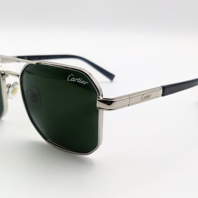 CARTIER Sunglasses - Green - Silver